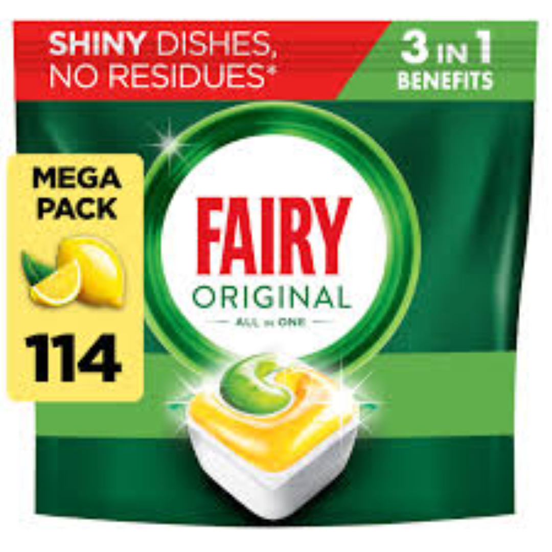 FAIRY ORIGINAL DISHWASHER LEMON 42CAPS